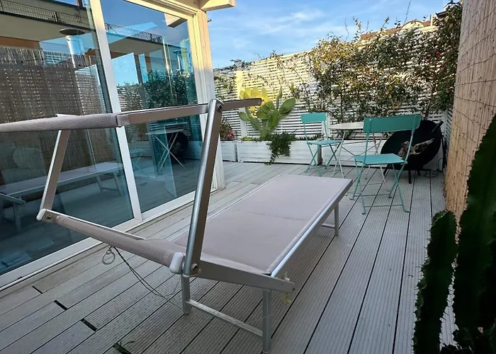 アパート Rooftop-marinacentro-unique-beach-fun-smart-loveapt-train-park *